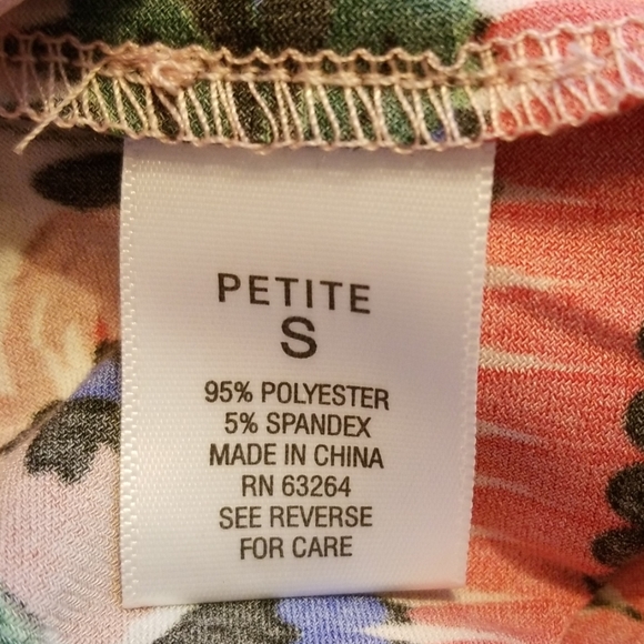 ROZ & ALI Ladies Floral Dress In Petite Small - Picture 5 of 7